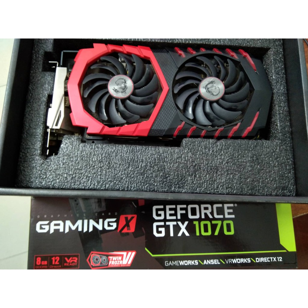 Vga微星gtx1070 GAMING X.8G顯卡