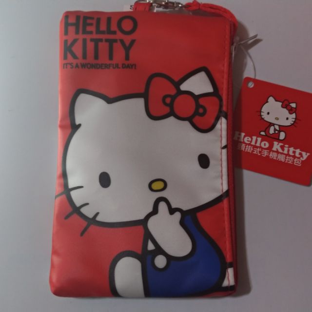 ♡Hello Kitty 頸掛式手機觸控包♡(限臺灣地區販售)