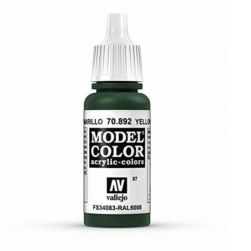 Acrylicos Vallejo 模型色彩 Model Color 087 70892 黃橄欖色 17ml