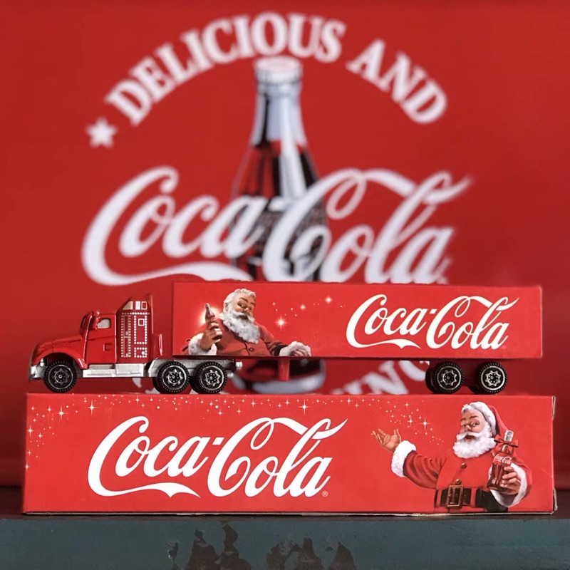（少量）正版美式懷舊 Coca Cola 可口可樂 聖誕老人貨櫃車 可樂貨車 可口可樂貨車