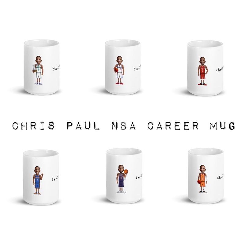 [Chris Paul生涯系列馬克杯] 鳳凰城太陽隊Chris Paul保羅船長 快艇 火箭 雷霆 黃蜂