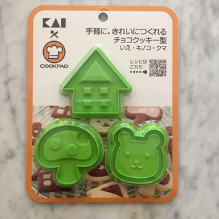 日本-貝印KAI熊餅乾壓模-造型餅乾壓模-特殊餅乾-壓模組-森林熊餅乾壓模組