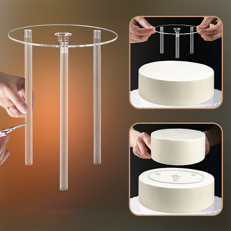 多層蛋糕支撐架實用支架模具圓形甜點支撐墊片打樁支架廚房diy蛋糕工具