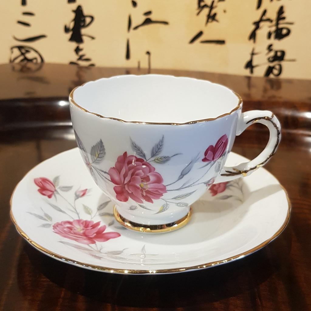 英國Delphine Bone China骨瓷杯組 骨瓷茶具 骨瓷杯 午茶組 咖啡杯碟 拍照道具 復古擺飾品 生日禮物