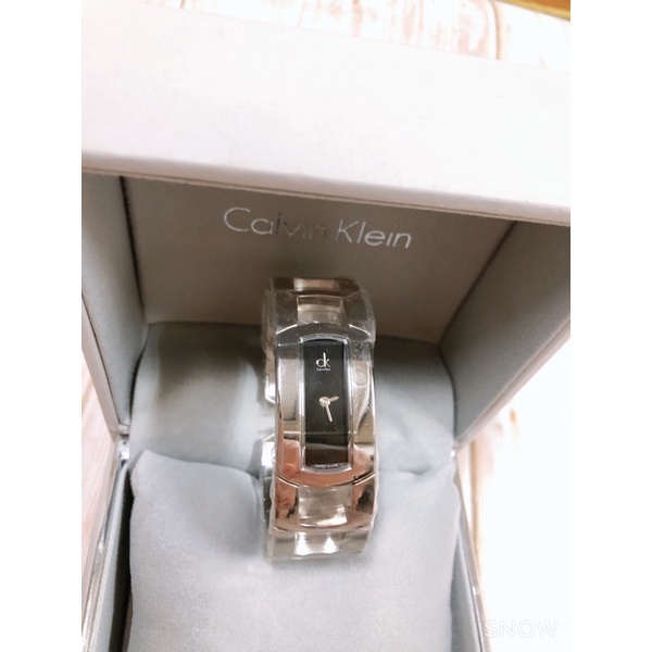 CK原廠正品銀色手錶環錶手環Calvin Klein