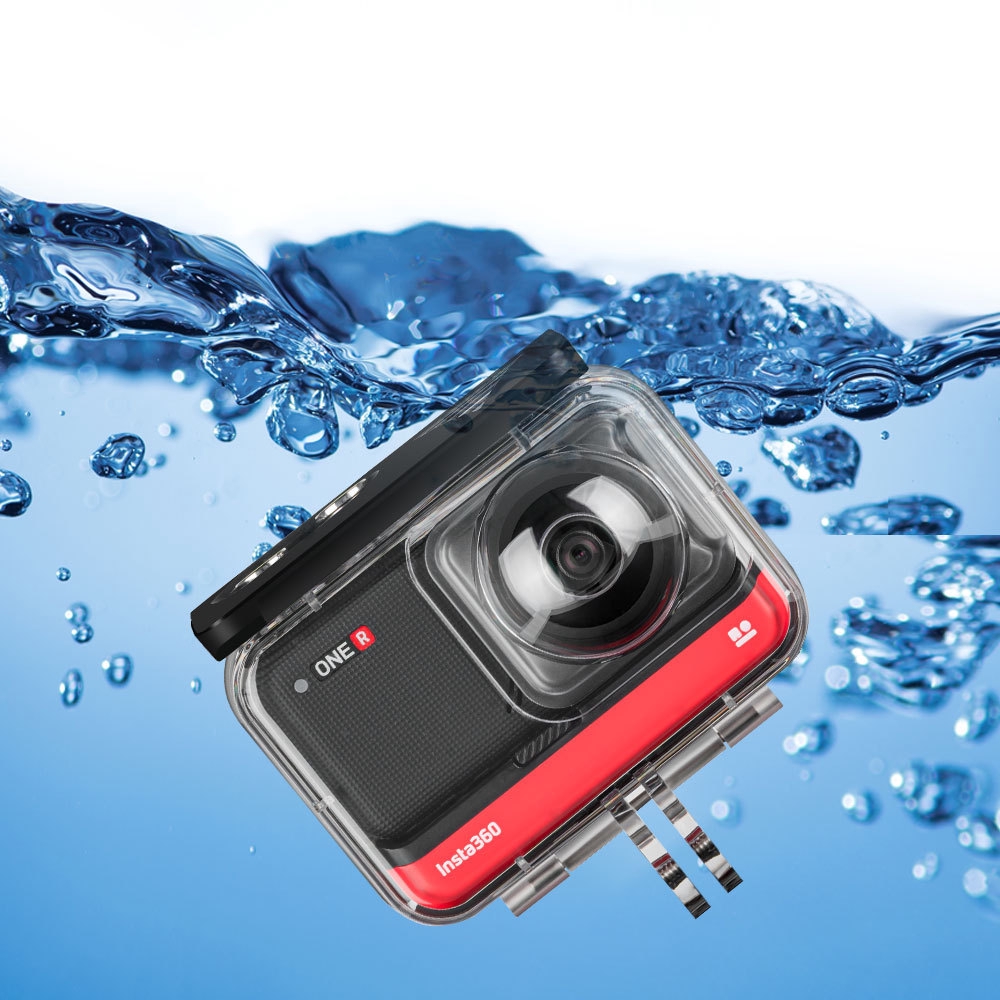 適用於Insta360 ONE RS相機潛水殼防水殼  全景版 40米防水殼配件