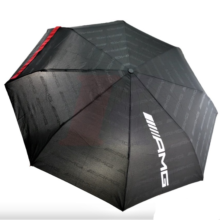 賓士原廠 MERCEDES-BENZ 滿版AMG雨傘 摺疊傘 口袋傘 AMG雨傘 2022