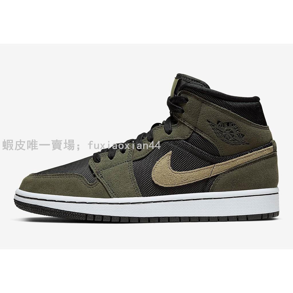 jordan mid 1 olive