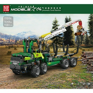 【宅媽科學玩具】宇星 M19006 氣動森林代木車 -電動版#MouldKing系列# 售後服務可補件
