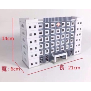 新春下殺🎉 N規1/150 比例、160比例 1:150 沙盤場景模型 醫院 火車站場景 硬質塑膠拼裝模型 預購
