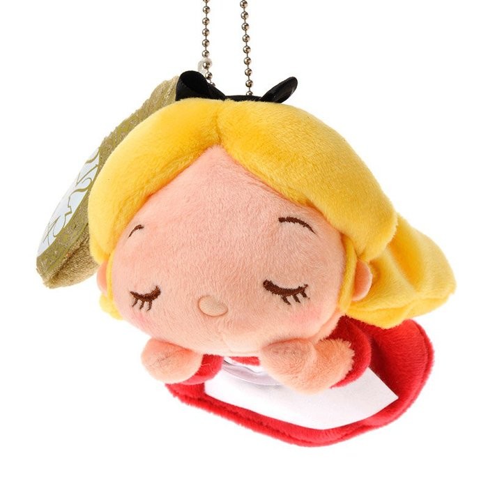 ‧‧22日貨‧‧日本正版 日本迪士尼 愛麗絲夢遊仙境 愛麗絲 Alice睡姿懷錶玩偶 珠鍊 吊飾