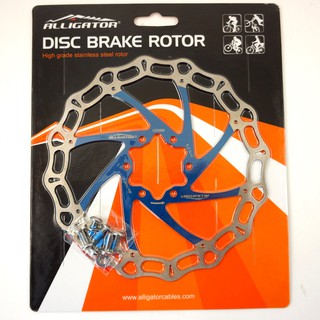 Alligator Crown 登山車公路車不鏽鋼藍色碟盤 160/180/203 Brake Disc Rotor