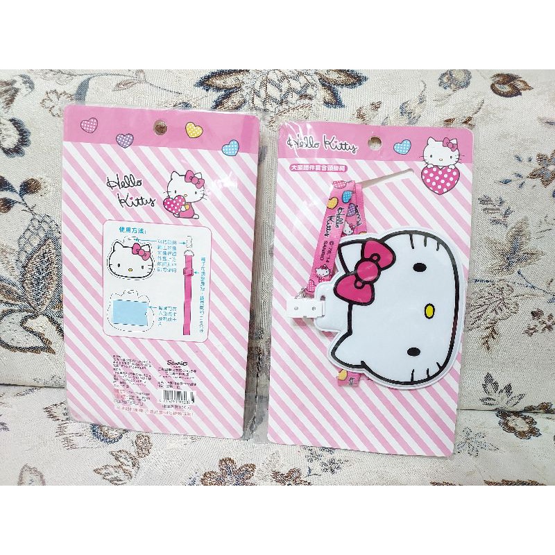 胖胖家族 kitty 立體大頭證件套頸掛組  Hello Kitty 識別證卡套 卡片夾 kitty 卡片套 附頸掛繩