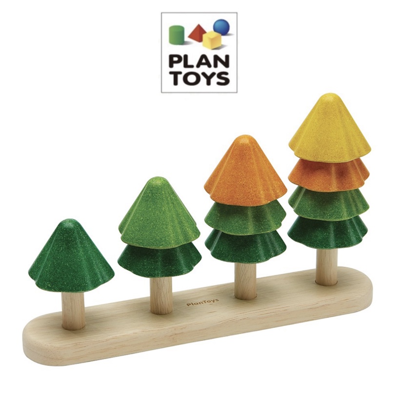 【樂森藥局】泰國 Plantoys 小樹數一數 環保 玩具 安撫系列 天然 木頭 排序 顏色