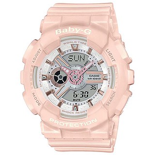 【CASIO】BABY-G 玫瑰金齒輪概念錶-嫩粉 (BA-110XRG-4A)正版宏崑公司貨