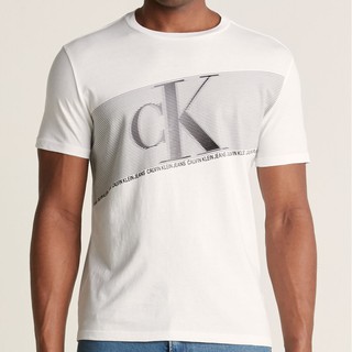 【美麗小舖】Calvin Klein CK 白色 男裝 T恤 短袖 短T-Shirt 圓領上衣 純棉~C74106