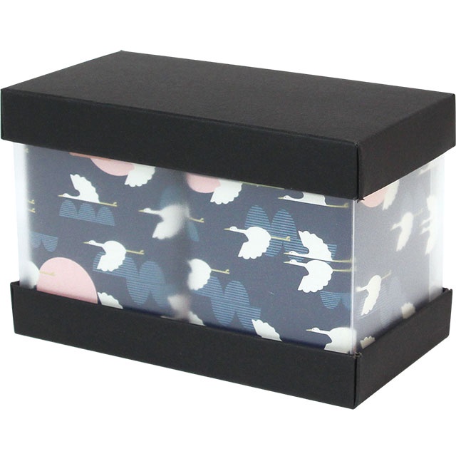☆╮Jessice 雜貨小鋪╭☆雙蓋 透明盒 (S) 黑卡無印 紙盒 包裝用品 展示盒 蛋糕 花束 娃娃 禮品 禮物盒