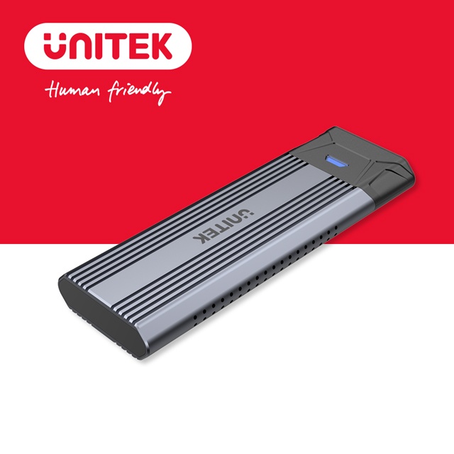 UNITEK USB3.1 Gen2 Type-C to M.2SSD鋁合金外接硬碟盒(Y-S1204B)