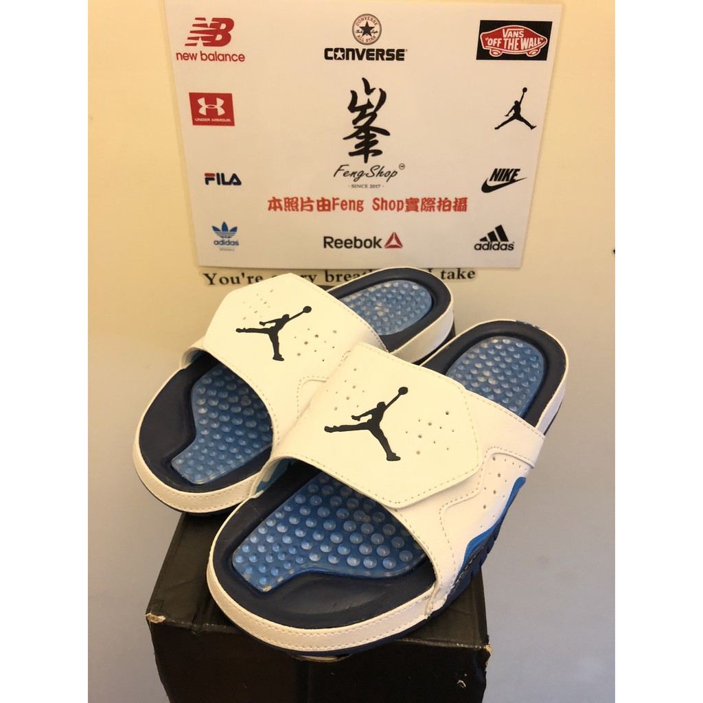 Nike Jordan Hydro Retro 喬丹 AJ 拖鞋 波紋 魔鬼氈 藍白 配色 海外現貨 正品 男款