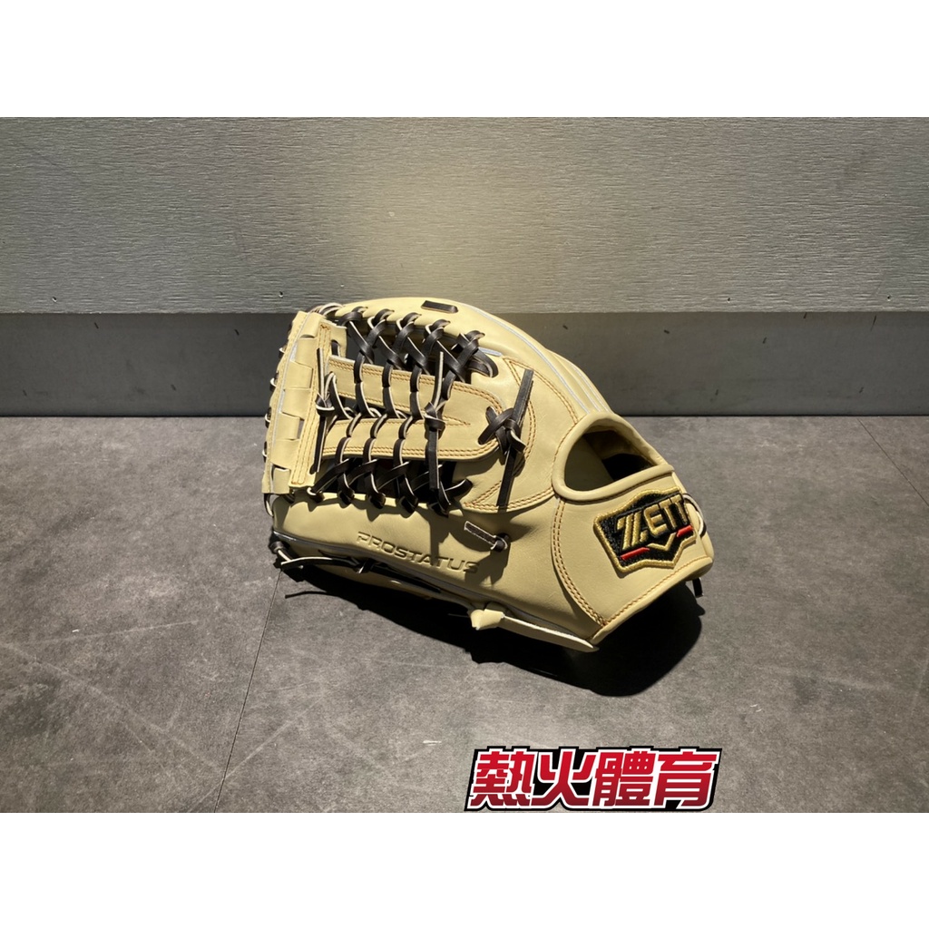 【熱火體育】ZETT 進口日本製 Prostatus 頂級硬式 棒壘球接球手套 關節T網 奶油/棕 反 BPROG670