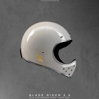【KK】 Blade Rider 山車帽 二代 白色 輕量安全帽 復古越野帽 全罩式 內襯全可拆