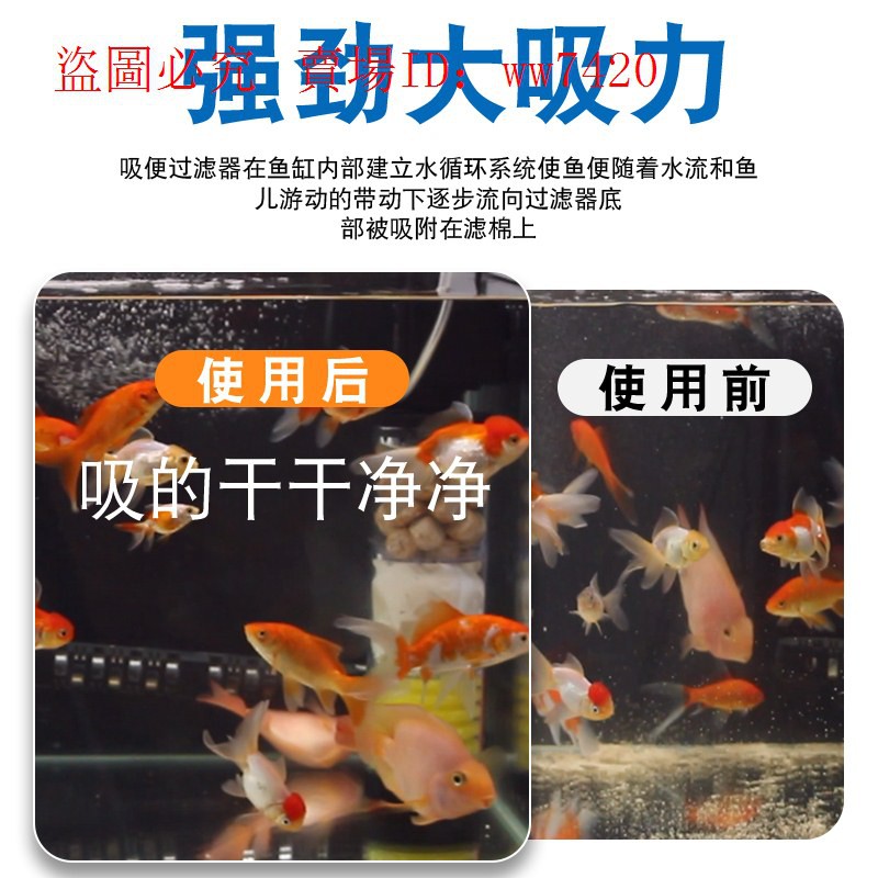 魚缸水族箱過濾器盒吸便自動金魚缸循環糞便收集分離水質凈化現貨 蝦皮購物