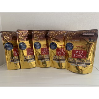 現貨在臺 日本代購 Meiji Amino 全新明治膠原蛋白粉 金色頂級 罐裝 袋裝28日份/代購日本商品請詢問 ~