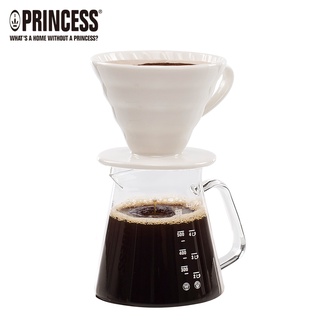 PRINCESS荷蘭公主手沖陶瓷單孔螺旋濾杯+咖啡壺組241100E/241100(相關機型236037 KT0800)