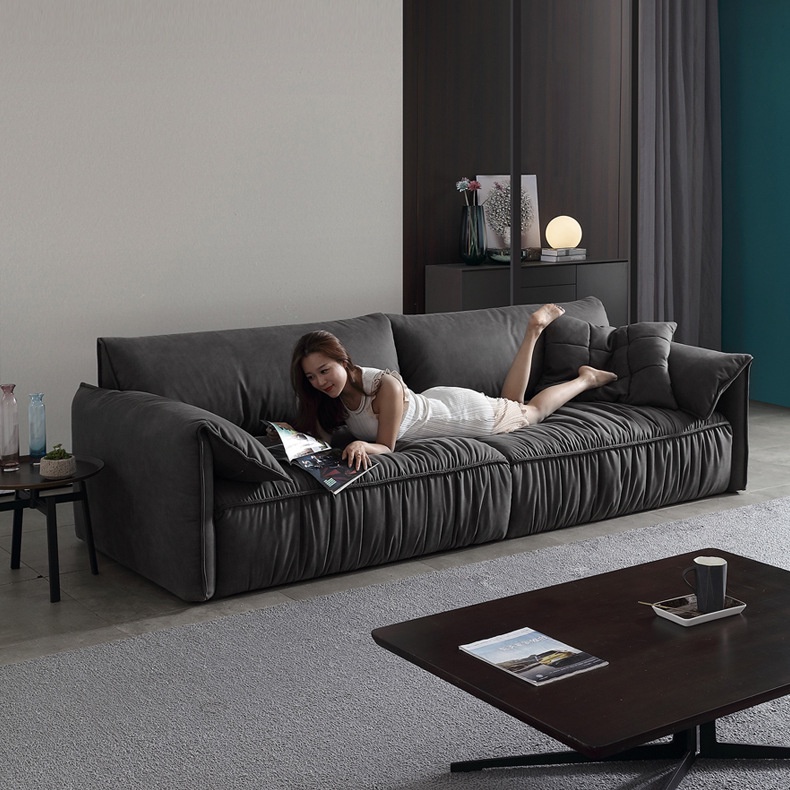 家具批發▫☇意式極簡布藝沙發北歐風格大小戶型客廳沙發三人位羽絨科技布沙發