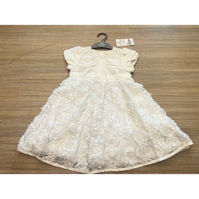 全新 Mothercare 24-36m 2-3y 白紗 洋裝 花童