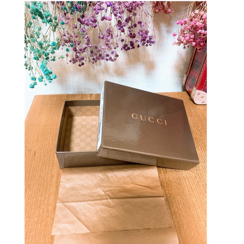 正品 gucci 原廠盒子 皮夾盒裝  GUCCI紙盒 短夾盒