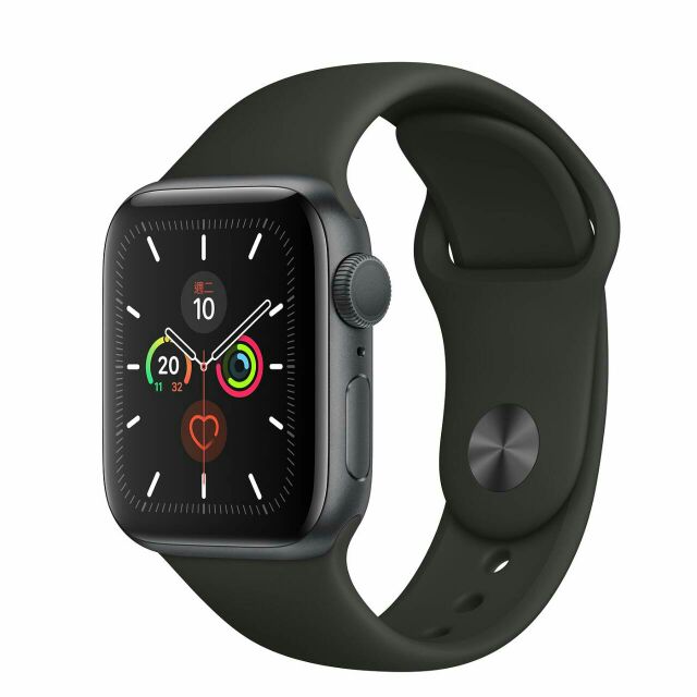 全新 未拆封 Apple Watch Series 5 
40mm black  運動型錶帶