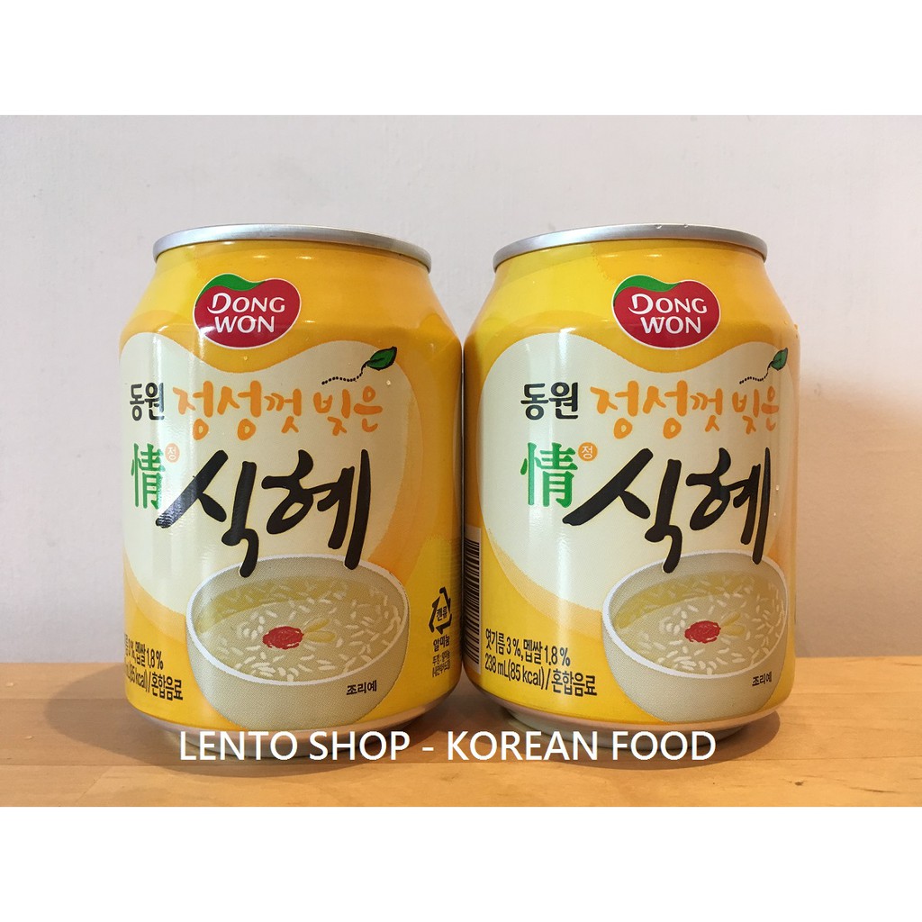 LENTO SHOP - 韓國 DONG WON 東遠 麥芽甜湯 甜米露 甜酒釀 식혜 Shikhye 238ML