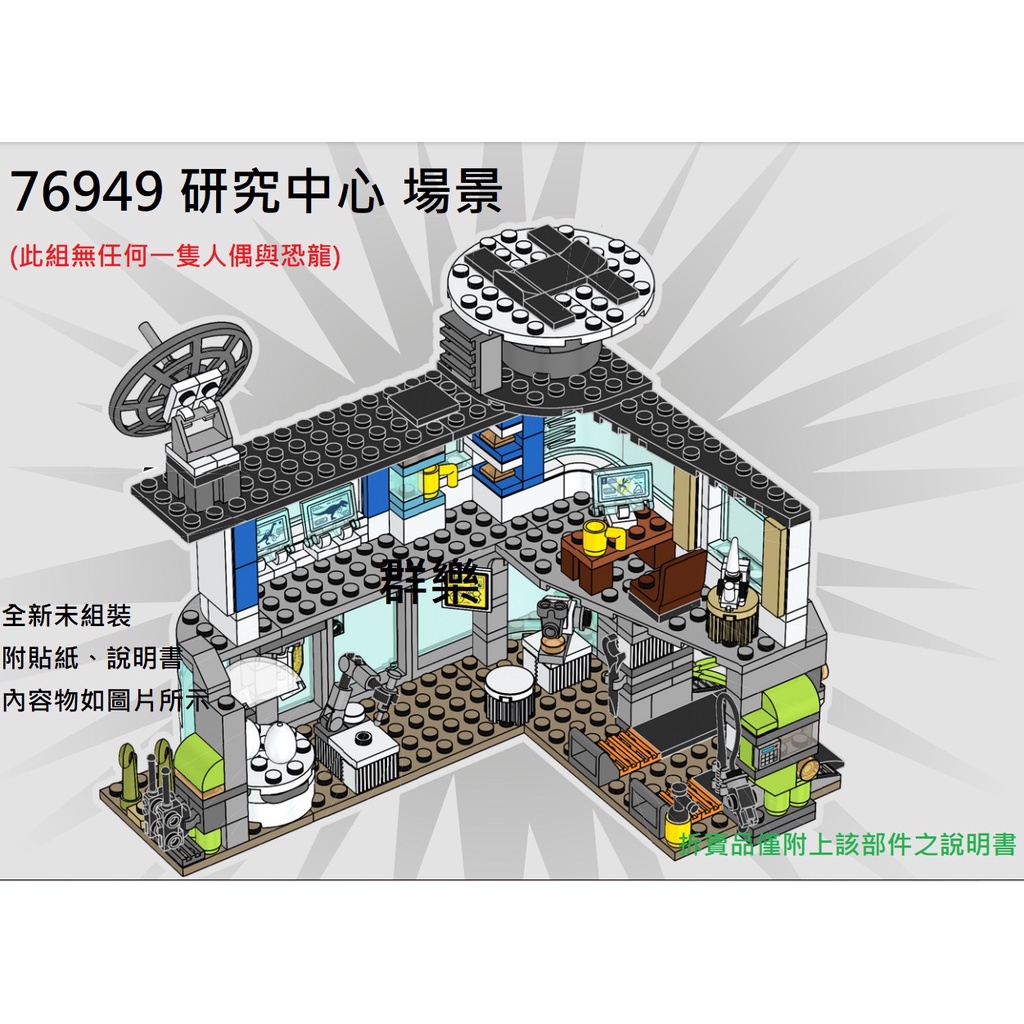 【群樂】LEGO 76949 拆賣 研究中心