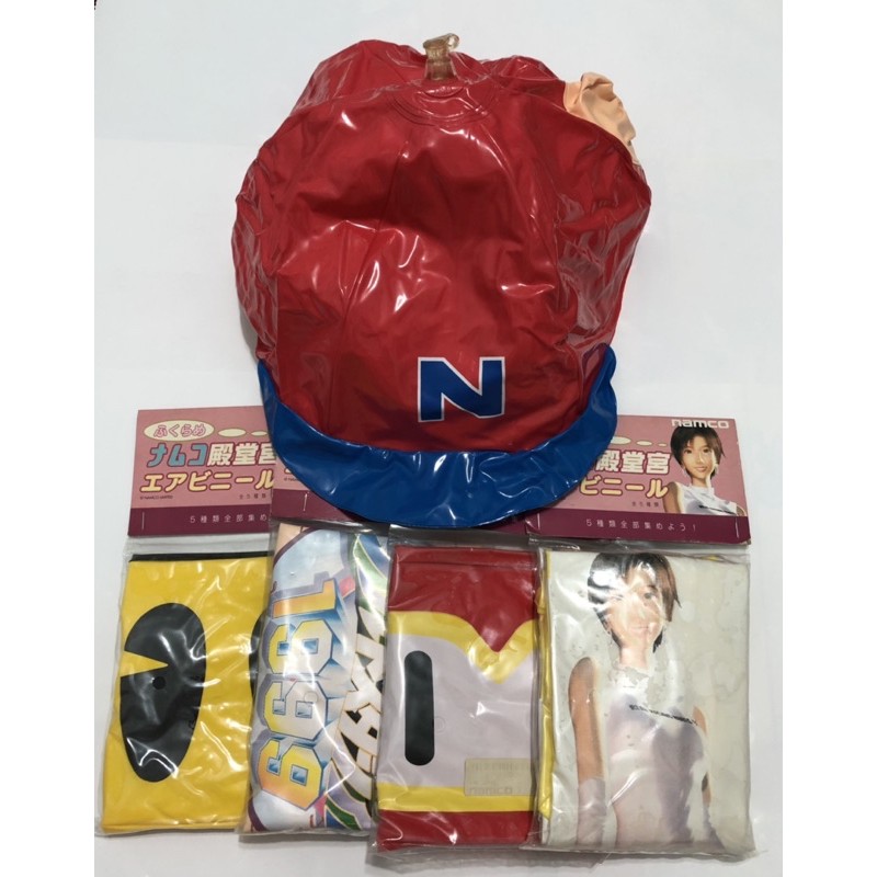 namco殿堂宮 エアビニール 南睦可 超殿堂 野球君 永瀨麗子抱枕 黃精靈 プーカァボール，ファミスタバット 充氣玩具