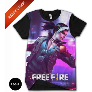 Free Fire Hayato 3D T恤兒童和成人衣服3D遊戲REG-31