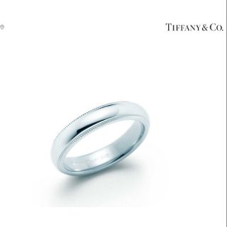 Tiffany Classic™ Milgrain 結婚 戒指 鉑金 4 毫米寬 戒圍 6.5