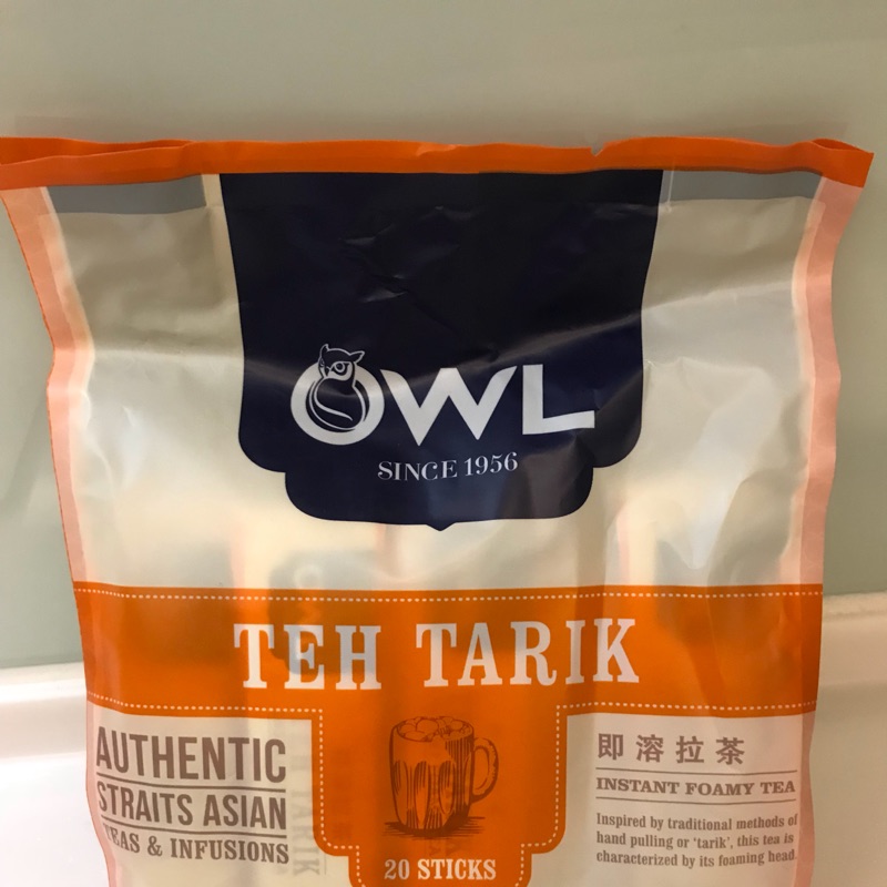 《新加坡預購》在地老牌 OWL 貓頭鷹 Teh Tarik 即溶拉茶
