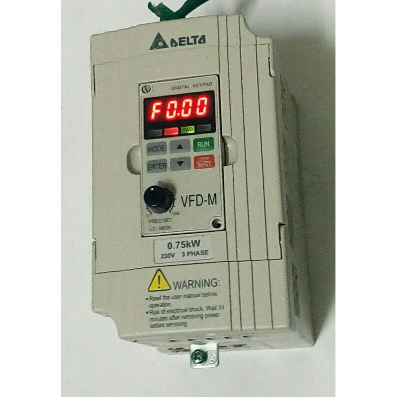 台達delta 變頻器vfd M Vfd007m23a 0 75kw 三相入230v 三相出1馬力已售完 蝦皮購物