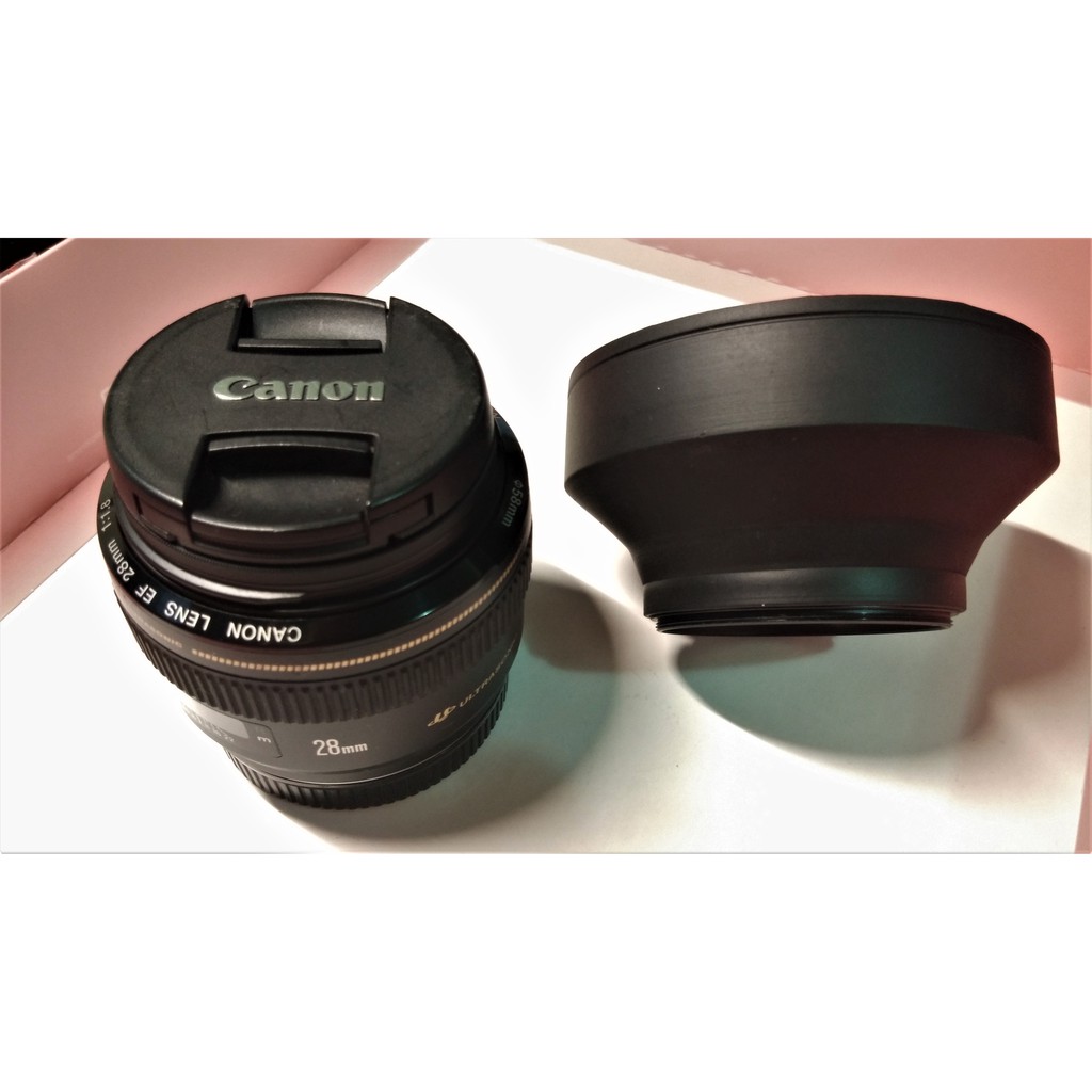 ★極新商品 9.9成新 ★Canon EF 28mm F1.8 USM 廣角定焦鏡頭 白盒 送 uv保護鏡遮光罩