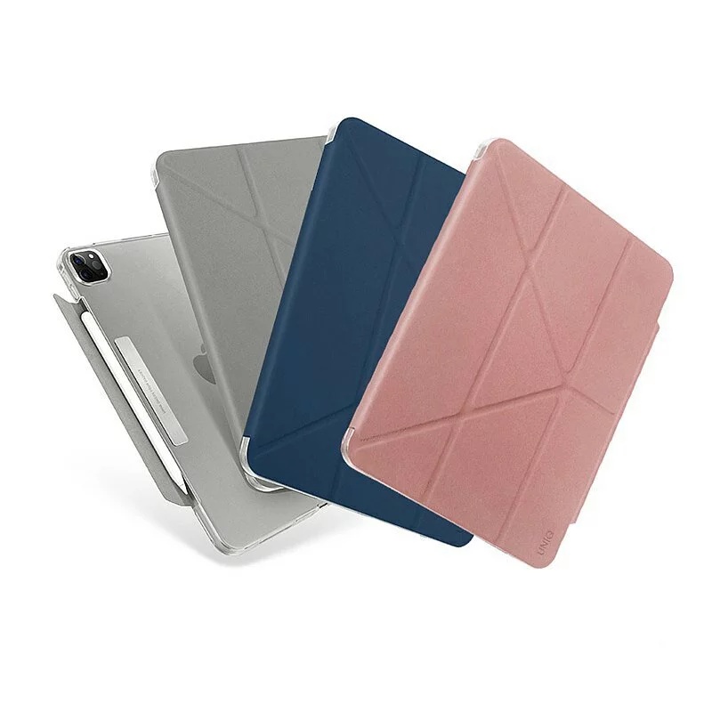 〔UNIQ〕 iPad Pro 11吋 Camden 抗菌磁吸設計支架多功能極簡透明保護殼【贈9H鋼化玻璃保護】