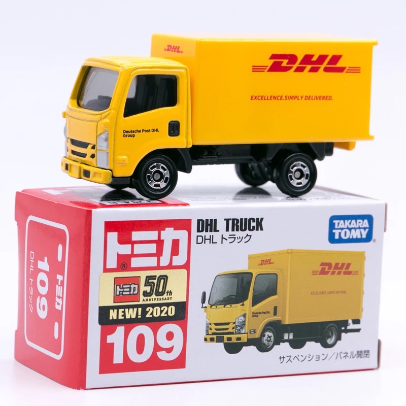 ☆勳寶玩具舖【現貨】TOMY 多美小汽車 TOMICA #109 DHL TRUCK 貨車