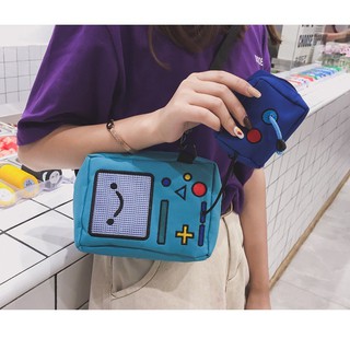 探險活寶 嗶莫 卡通風像素風Gameboy電玩電子遊戲機 趣味 俏皮 斜背包 肩背包 小包 包包 跨包 腰包
