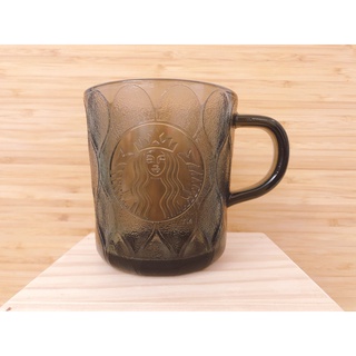 星巴克 灰黑女神海浪玻璃杯 starbucks mug 女神玻璃杯