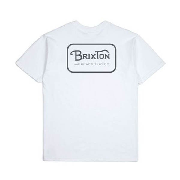 Brixton Grade STND T恤 (白) 《Jimi Skate Shop》