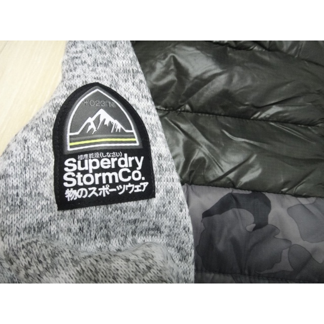 Superdry 極度乾燥 針織鋪棉混搭雙色 XL