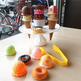 童心玩具~親子益智趣味遊戲-趣味甜甜圈+冰淇淋二合一疊疊樂~糖果點心平衡遊戲~