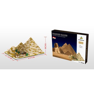 『玩盛街』獅身人面像 埃及 YZ 世界建築 微型積木 模型 玩具 迷你 小顆粒 創意 拼插 益智 耐心 教育 鑽石 積木