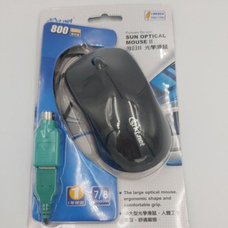 滑鼠USB+PS2雙介面插埠，相容USB2.0/3.0/PS2