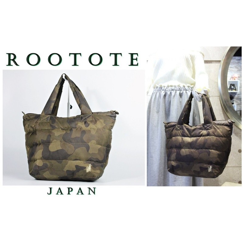 日本人氣品牌ROOTOTE 超輕量設計 迷彩手提托特包